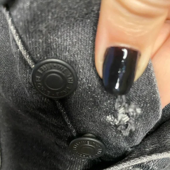 Free People Old School Love Denim Dungaree Pinafore Dress - Size 0 - EUC - Picture 7 of 11